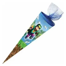 NESTLER Schultüte, Nestler Schultüte Blockscape 50cm mit Tüllverschluss (50 cm)