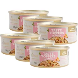 Applaws Taste Toppers Natural Wet Dog Food mit Huhn, Schinken und Gemüse 6x156g
