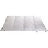 White Sibiria 8 cm Winterdecke Winterbett Daunendecke Daunenbett 3x4 155x220 warm - Weiß