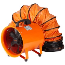 Vevor Bauventilator 367-W-AC-Motor Baugebläse 2800 U/min Baulüfter Gebläse 1214 L/s(2574 CFM) Axiallüfter mit 5 m Schlauch Axialgebläse 79 dB Geräuschpegel Industrielüfter