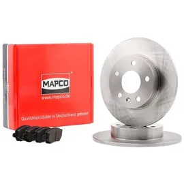 Mapco 47679 Bremsensatz Bremsscheiben mit Bremsbeläge Hinterachse