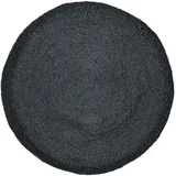 Marrakesch Orient & Mediterran Interior Teppich Jute Schwarz 80 cm