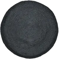 Marrakesch Orient & Mediterran Interior Teppich Jute Schwarz 80 cm