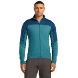 Icebreaker Merino Blend 300 RealfleeceTM Descender Reißverschlusspullover - Topaz / Atlantis / Cb - L