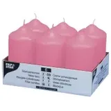 Papstar Stumpenkerze 11,5 x 6 cm 6 St. altrosa