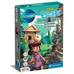 Clementoni Escape Game - Die Prüfungen im Parthenon, Brettspiel, Flucht, 8 Jahr(