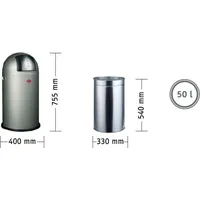Wesco Pushboy 50 l newsilver