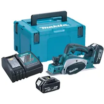 Makita DKP180RMJ 2x 4Ah Akku + Ladegerät Akku-Hobel 18V im makpac