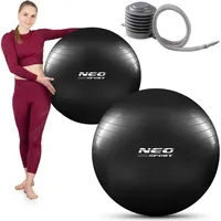 Neo-Sport Gymnastikball 75 cm NS-952 schwarz