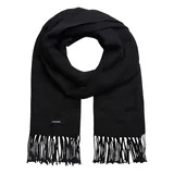 JACK & JONES »JACSOLID WOVEN SCARF NOOS«, schwarz
