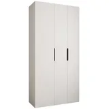 abiks möbel Drehtürenschrank COMO 120 x 245,5 x 40 cm Schwarz/Weiß