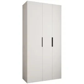 abiks möbel Drehtürenschrank COMO 120 x 245,5 x 40 cm Schwarz/Weiß
