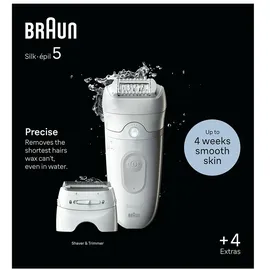 Braun Silk-épil 5 5-041 Weiß/Grau