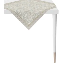 Mitteldecke APELT "1310 Herbstzeit, Herbstdeko, Herbst", beige (natur, beige, creme), B:85cm L:85cm, Baumwolle, Tischdecken, Digitaldruck