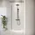 Badplaats Florida Walk-In-Dusche 100 x 200 cm schwarz