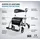 lösch reha Twin 2 in 1 Rollator und Rollstuhl Silber-Metallic