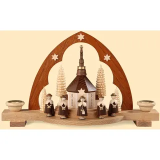 Müller Schwibbogen Kurrende Spitzbogen natur, 30x10x18cm