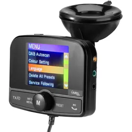 casativo-tech Einfach DAB+ über FM hören - 4in1 Kfz DAB Radio Empfänger mit Bluetooth 5.0, Freisprechanlage & FM Transmitter - Kristallklarer Digital-Sound im