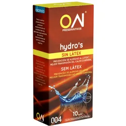 ON® «Hydros 004» absolut geruchslose und latexfreie Kondome (10 Kondome)