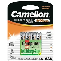 Camelion Batterie 4 x AAA - NiMH - (wiederaufladbar)