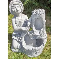 Casa Padrino Jugendstil Brunnen Grau H. 59 cm -