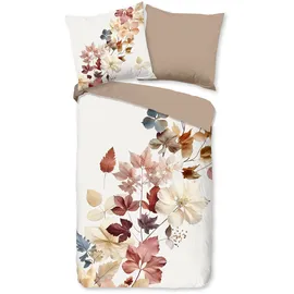 Good Morning Cocoo Blätter Beige 200 x 200 cm + 2 x 80 x 80 cm