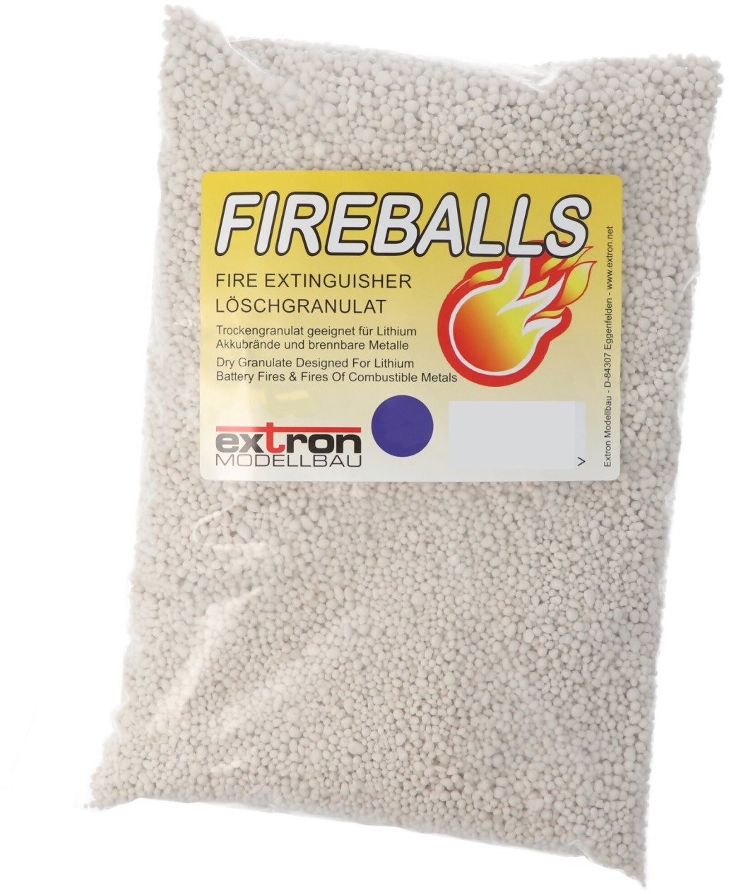 Fireballs Feuerlöschgranulat für Lithium Akkus, Brandschutz, Löschmittel 5 Liter