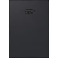 Brunnen Taschenkalender 712 2026 | A7, Kunststoff schwarz