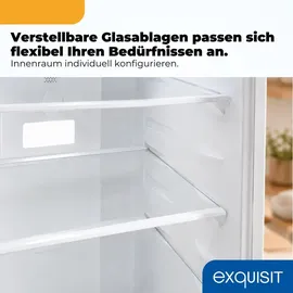 Exquisit KGC265-70-NF-040C Kühl-Gefrierkombination (253 l, 1805 mm hoch, Weiß)