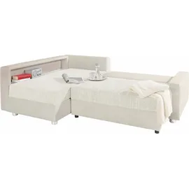 Collection AB "Relax L-Form", grau (hellgrau, weiß), B:223cm H:84cm T:91cm, Zierkissen: 100%Polyester;Struktur (100% Polyester);Microfaser PRIMABELLE (100% Polyester);Kunstleder SOFTLUX / Struktur (80% Polyester, 20% Acryl);Microfaser PRIMABELLE (100%