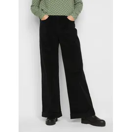 bonprix Cordhose Loose Fit Schwarz 56