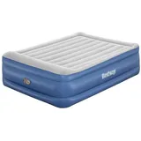 BESTWAY Tritech Queen Verstärktes Doppel-luftbett Mit Eingebauter Pumpe - Grey - 203x152x56cm