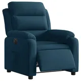 vidaXL Relaxsessel Elektrisch Samt 92,5 x 100 x 0 cm Blau