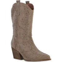 VAN HILL Damen Cowboystiefel in Khaki