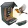 Berger & Schröter Futterhaus ES50BS 150 ml Vogel Grün, Grau mit Bewegungsmelder, Kamera, Speicherkarten-Slot, Solarpanel 1 St. ES50BS