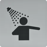 N/H WC Symbol Duschraum 100 x 100 mm