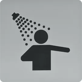 N/H WC Symbol Duschraum 100 x 100 mm