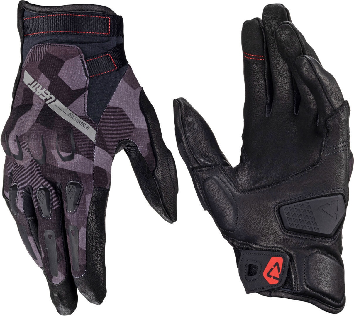 Leatt ADV HydraDri 7.5 Steel Short wasserdichte Motorrad Handschuhe, Größe S