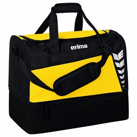 Erima Unisex Six Wings Sporttasche mit Bodenfach, gelb/schwarz, S