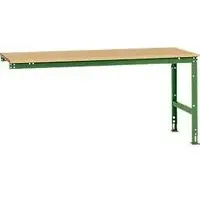 Manuflex Ansatztisch UNIVERSAL Standard, Tischplatte Multiplex, 2000x1000, resedagrün