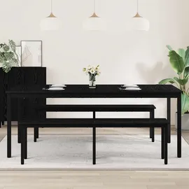 vidaXL Esstisch 200 x 75 x 100 cm schwarz