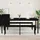vidaXL Esstisch 200 x 75 x 100 cm schwarz