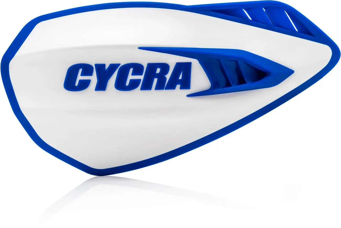 Cycra Cyclone, protège-mains - Blanc/Bleu