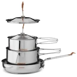 PRIMUS Campfire Edelstahl-Kochset 5-teilig - 1.0 Liter und 1.8 Liter