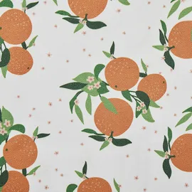 Beliani 2er-Set Stoffbezug ANZIO/AVELLINO in Orange/Grün/Weiß | Gr.: onesize