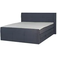 Roller Boxspringbett - dunkelgrau - mit Bettkasten - H3