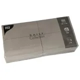 Papstar 150 Servietten 'Daily Collection' 1/8-Falz 32 cm x 32 cm grau