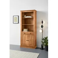 OTTO home Liotta Bücherregal 3 verstellbare Einlegeböden 1 Schubkasten Kiefernholz  beige