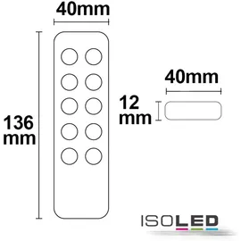 ISOLED Sys-One single color 5 Zonen Fernbedienung Beleuchtung-Fernbedienung
