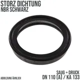 Dichtung STORZ  A DN 110 KA 133 Kupplung (Saug/Druck) NBR schwarz